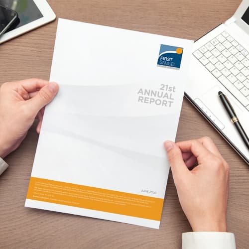 Bite Visual Communications First Samuel Annual Report 2020 cover