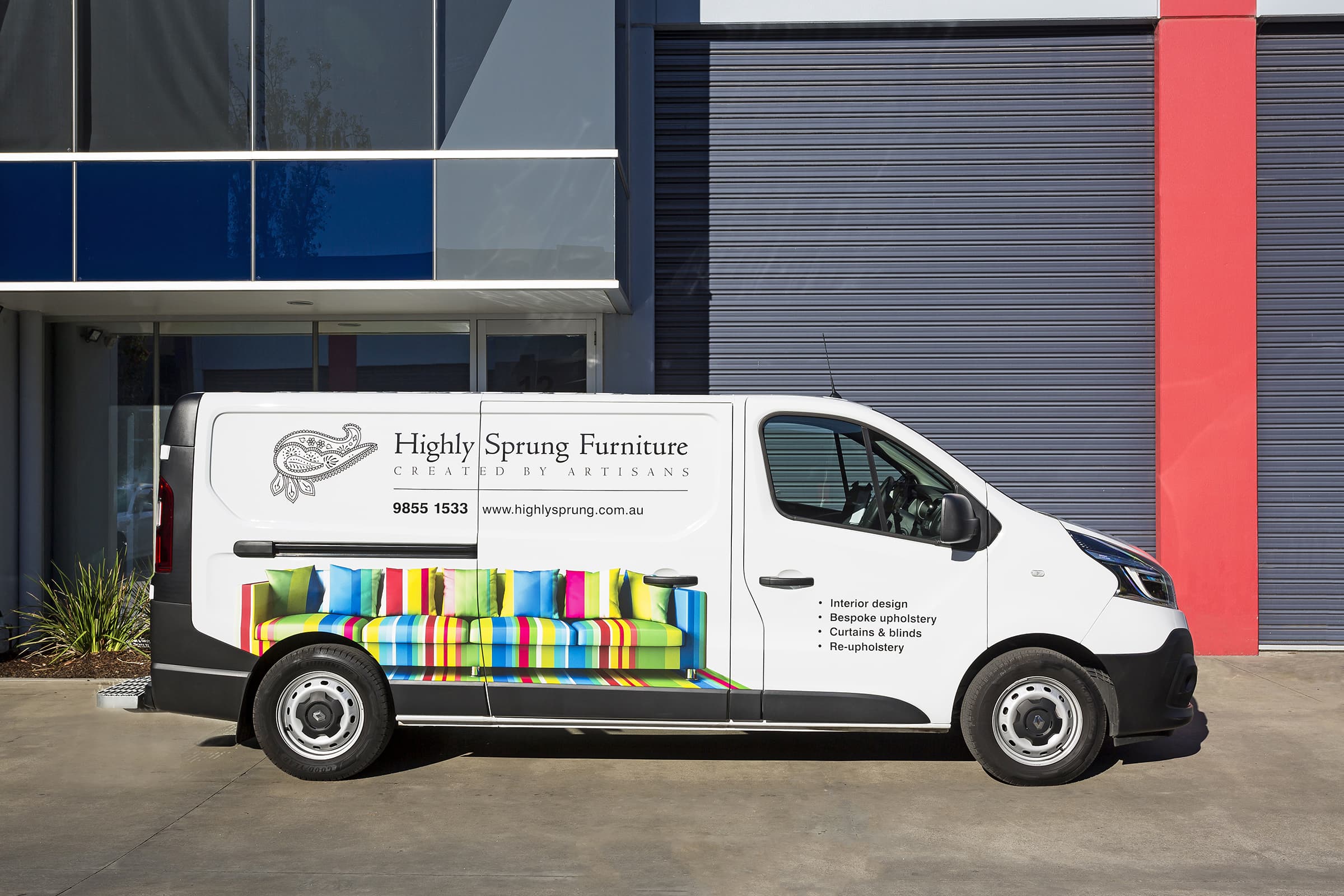Bitevisual design of Highly Sprung delivery van